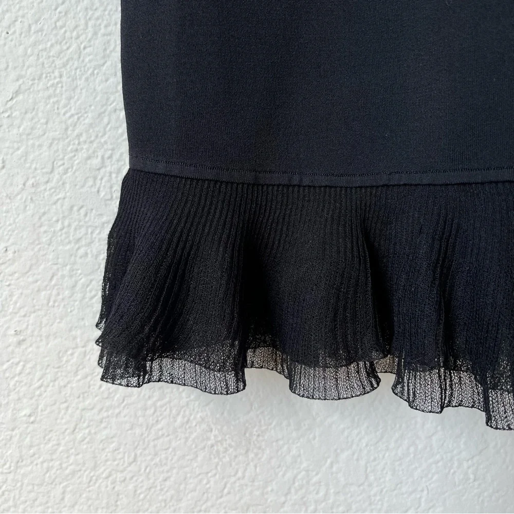 SOLD Theory Torylevina Black Ruffle Dress - Picture 8 of 9